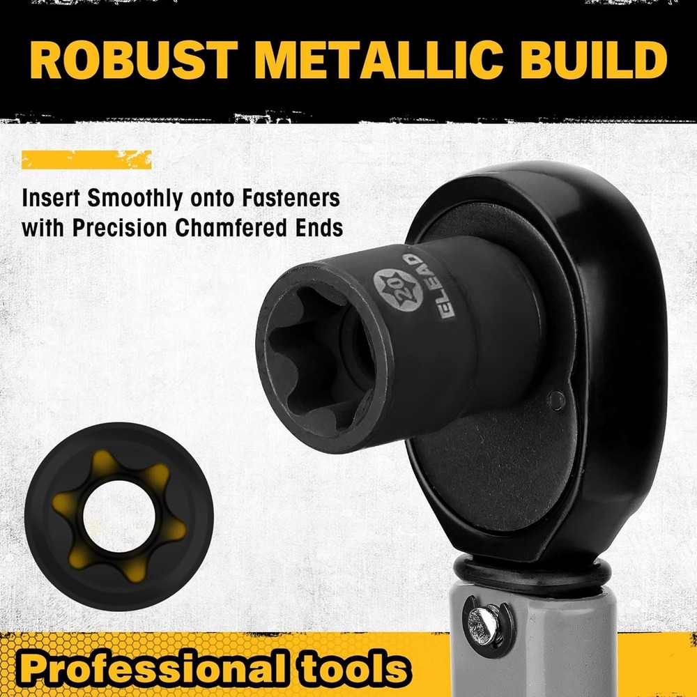 Complete 31-Piece Torx Bit Socket Set: High Torque for Mechanics & DIY Projects