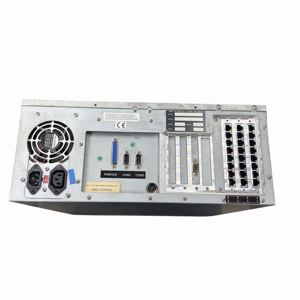 PELCO CM9760-CC1 MATRIX CPU CONTROLLER SYSTEM 9760 110/240AC TESTED WORKING