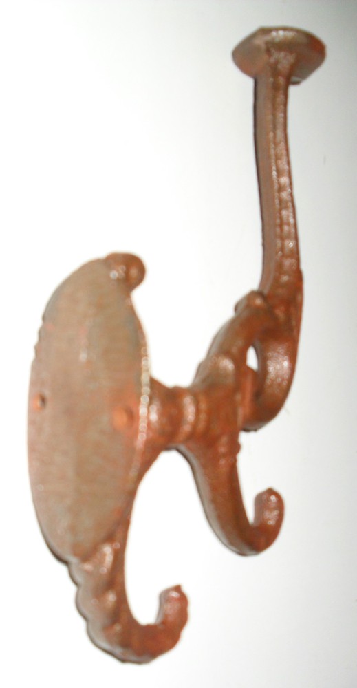 Beautiful LARGE cast iron VICTORIAN 3-TIER wall HOOK