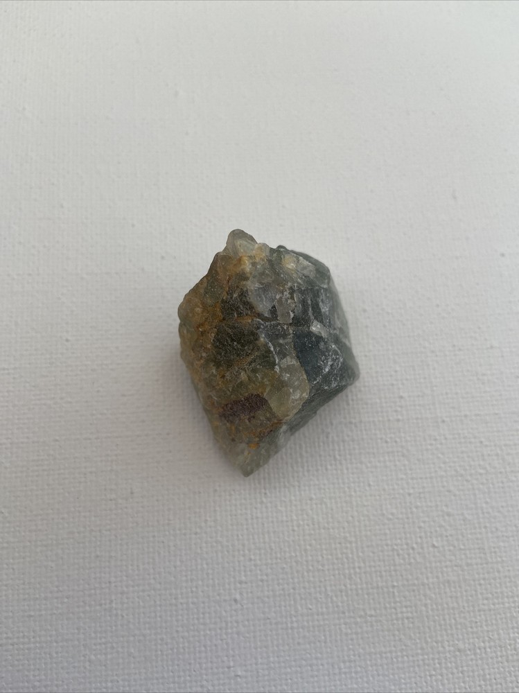 Rough Fluorite Crystal Stone One Piece Medium Green