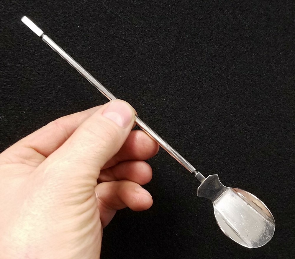 A. Michelsen Sterling Silver Denmark Sugar or Serving Spoon - Rare Form