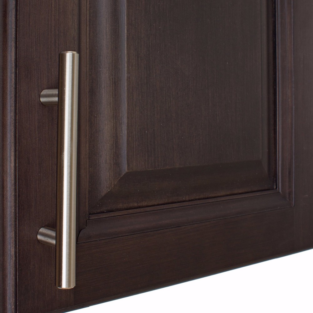 GlideRite 3-3/4" CC Solid Bar Thick Cabinet Pull Stainless Steel - 7006-96-SS-1