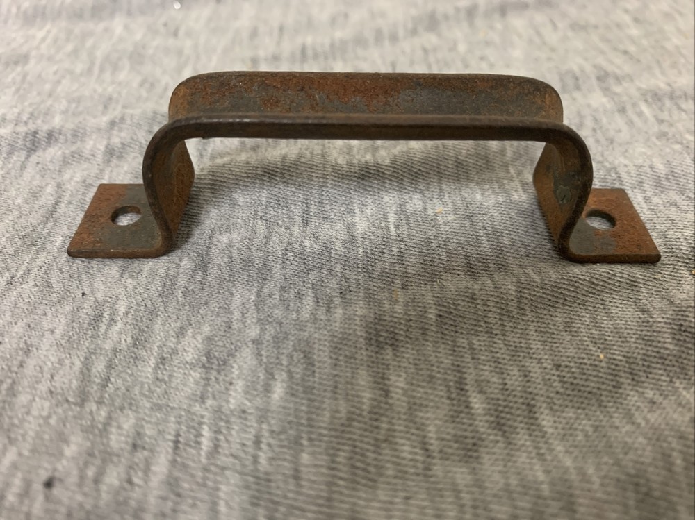 Vintage Heavy Gauge Steel Handle Drawer Pull