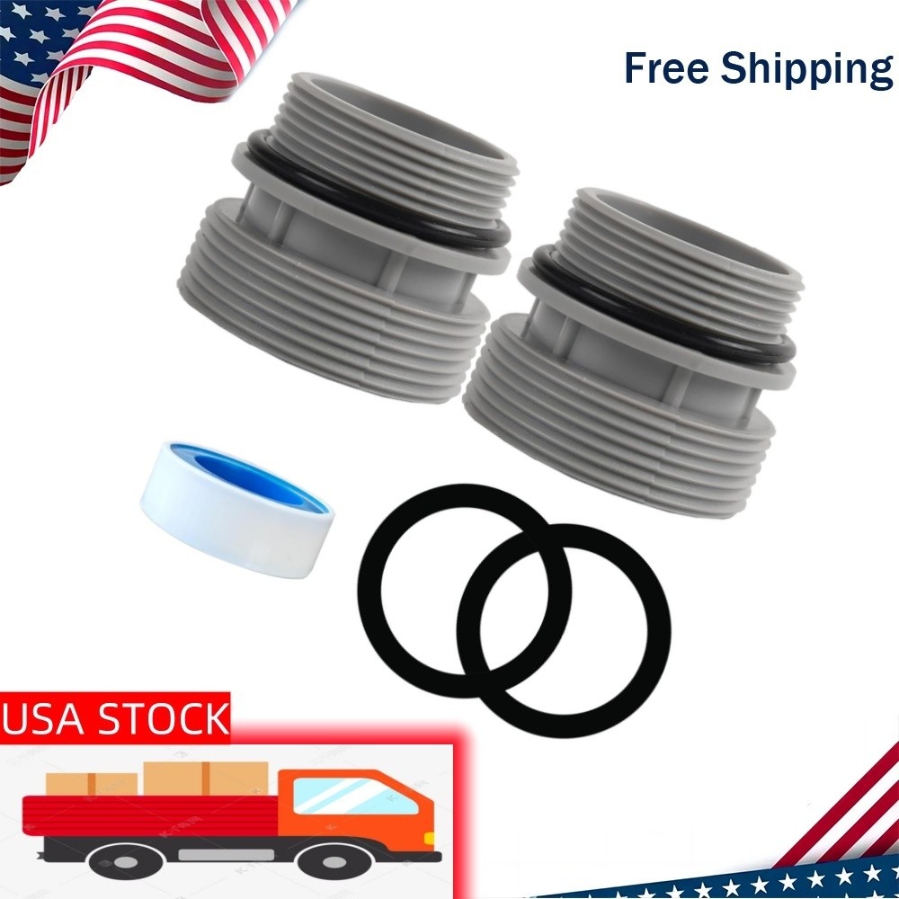 2PCS 40Mm to 1 1/2" Filter Hose Conversion Kit - above Ground Pool Adapter
