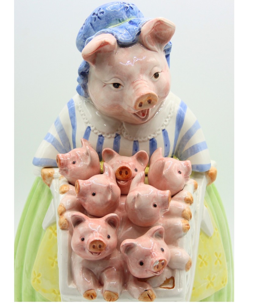 Fitz and Floyd "Prunella Pig" Cookie Jar