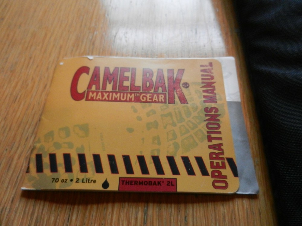 Camelbak Maximum Gear Thermobak/ W 2L Bladder Black Hydration Backpack Unused?