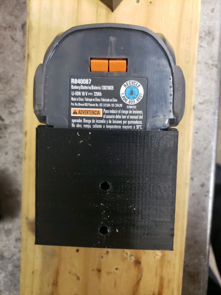 **2 Pack** Ridgid 18V Wall/Under Shelf Battery Holder Mount