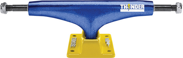 Thunder Light 148 Varsity Blue / Yellow Skateboard Trucks 8.25" Axle