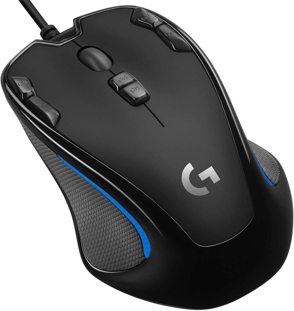 Logitech G300s Optical Ambidextrous Gaming Mouse – 9 Programmable Buttons,