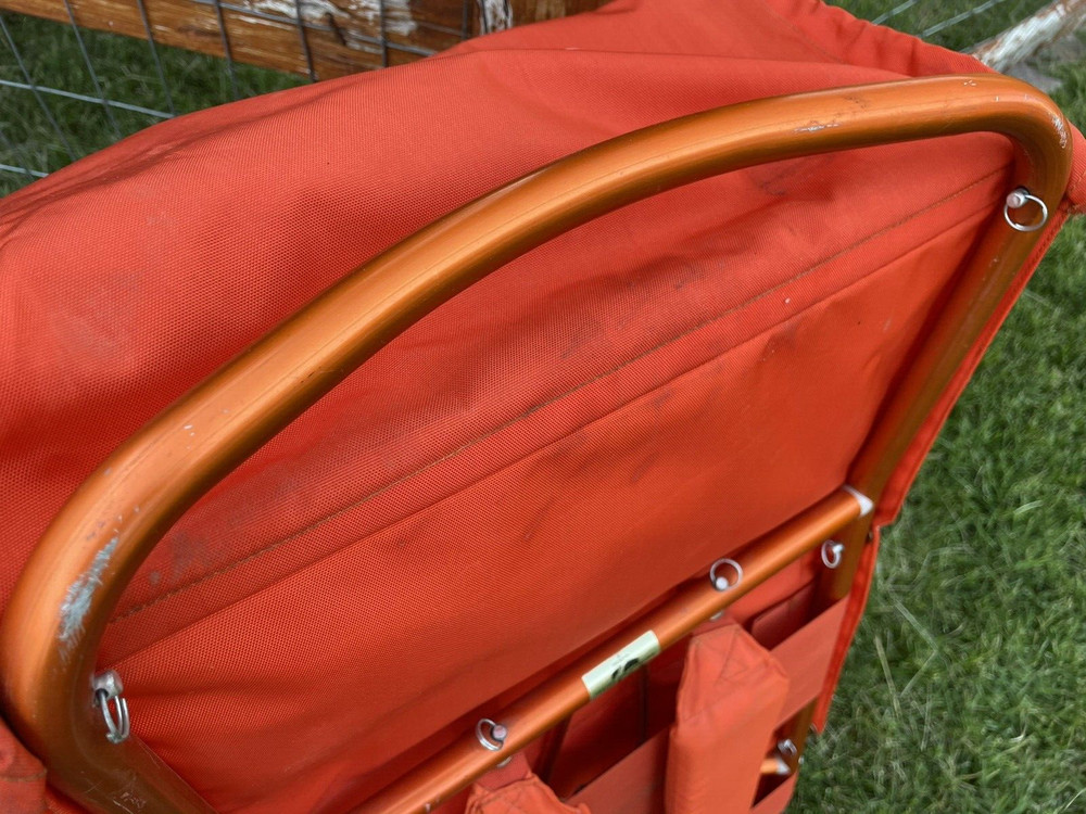 VINTAGE COMET AMERICAN CAMPER EXTERNAL FRAME HIKING BACKPACK Orange Nylon