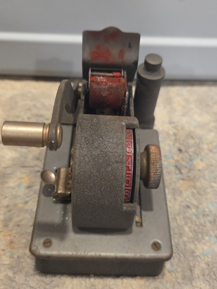 Vintage check writing machine