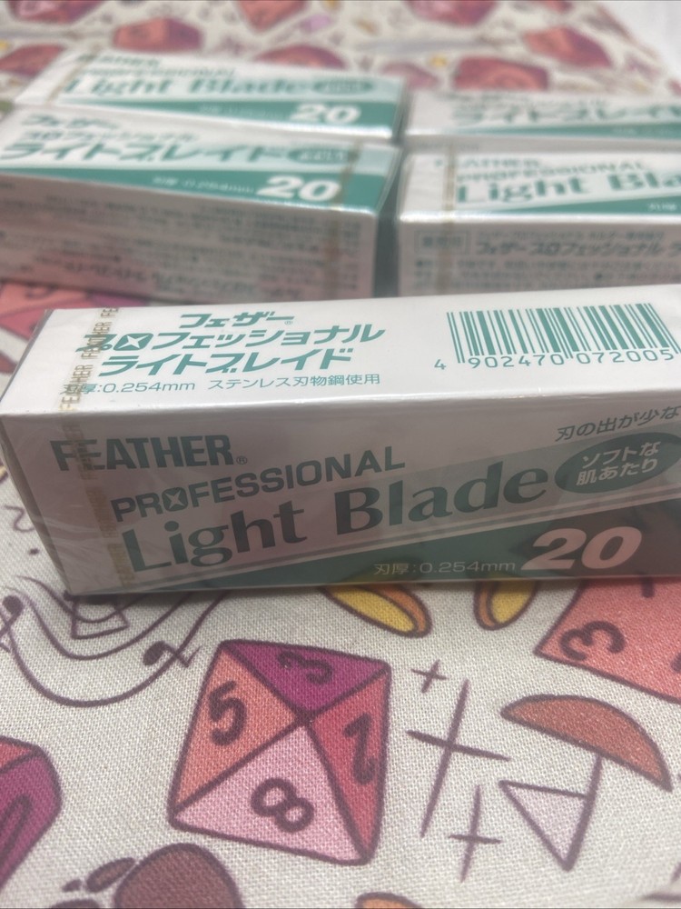 5 Packs Feather Professional Blade Light Blade 20 Blades Per Pack PL - 20 Razor