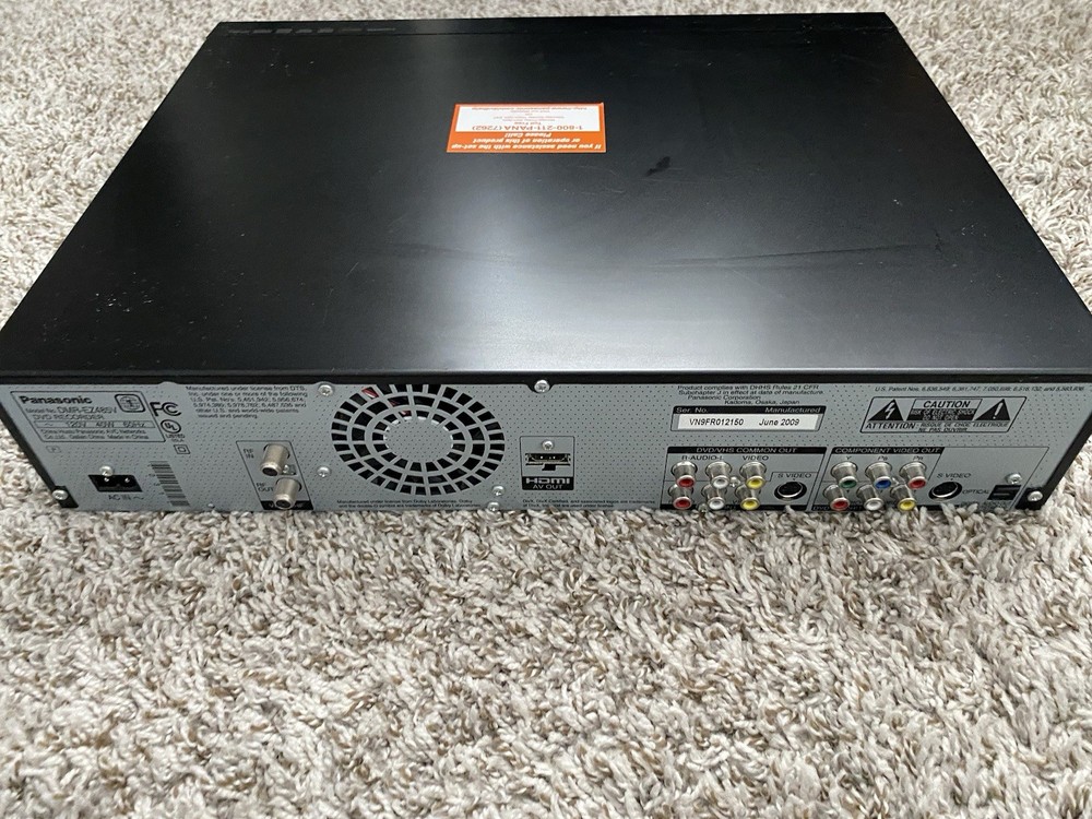 Panasonic DMR-EZ48V DVD VCR Combo Recorder HDMI Remote Cables Tested