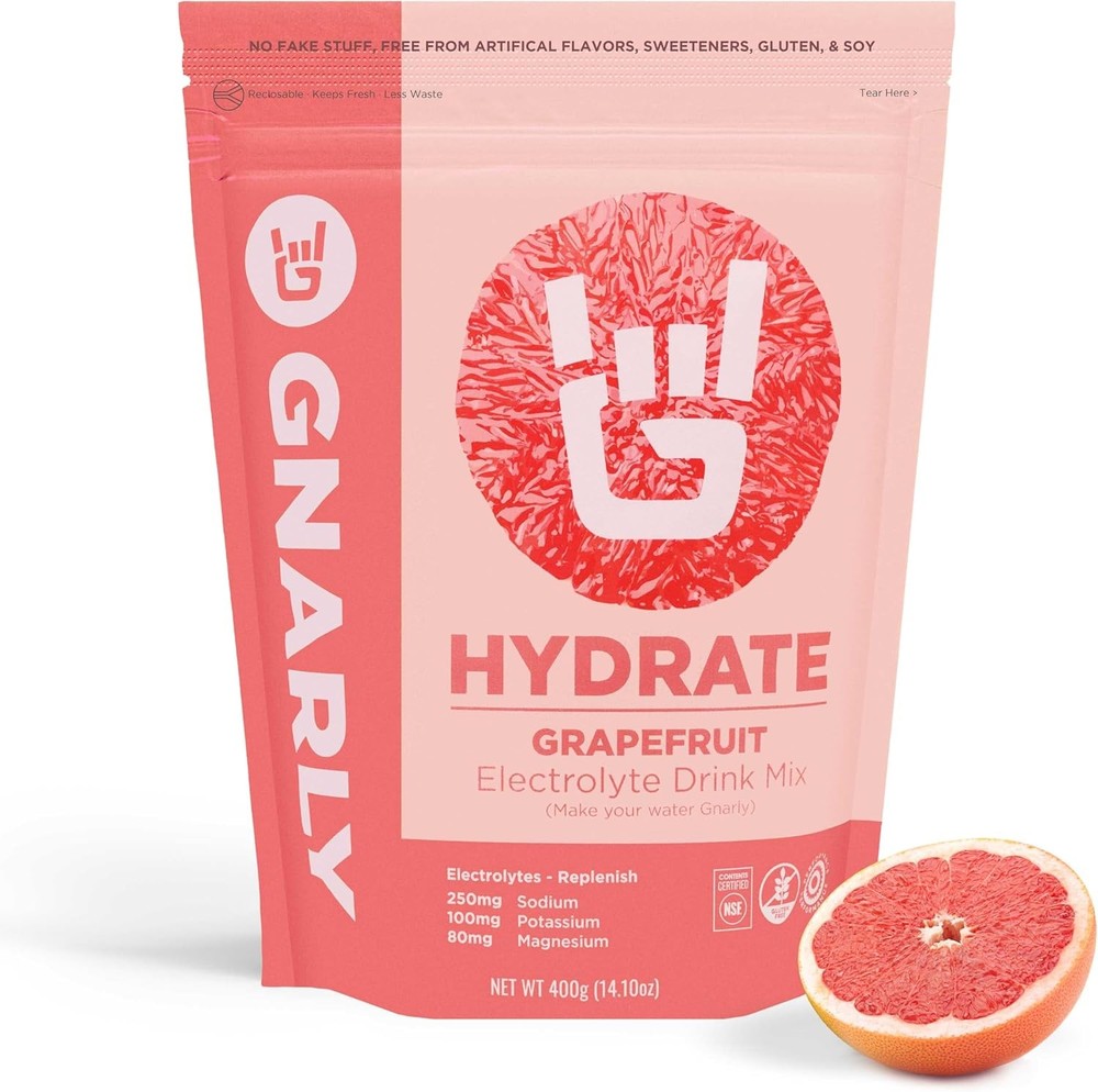 Gnarly Nutrit Hydrate Electrolyte Powder – Ruby Red Grapefruit Exercise