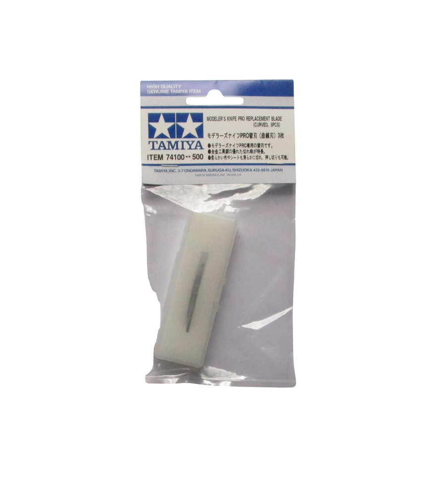 MODELER'S KNIFE PRO REPLACEMENT BLADE CURVED TAMIYA MODEL MODELING TOOL 74100
