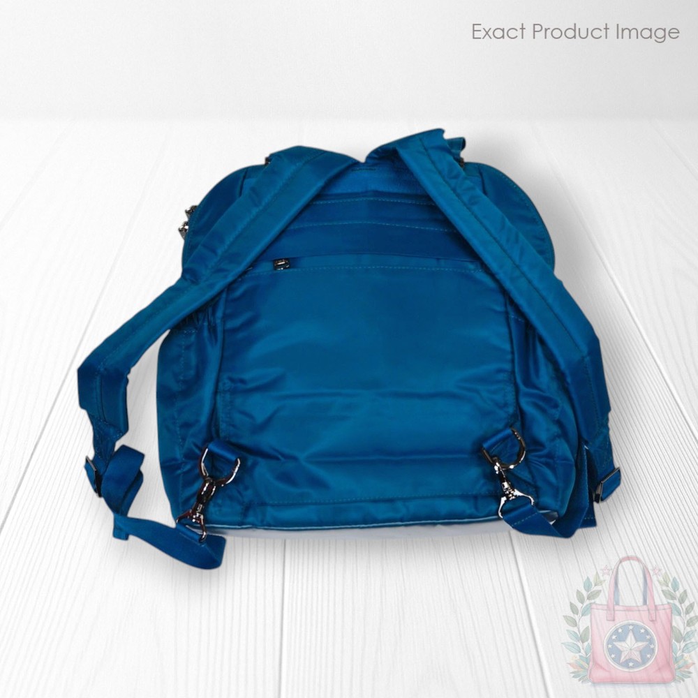 ❤️ Lug Canter 2 Ocean Blue Convertible Backpack Tote Starfish Shells Interior