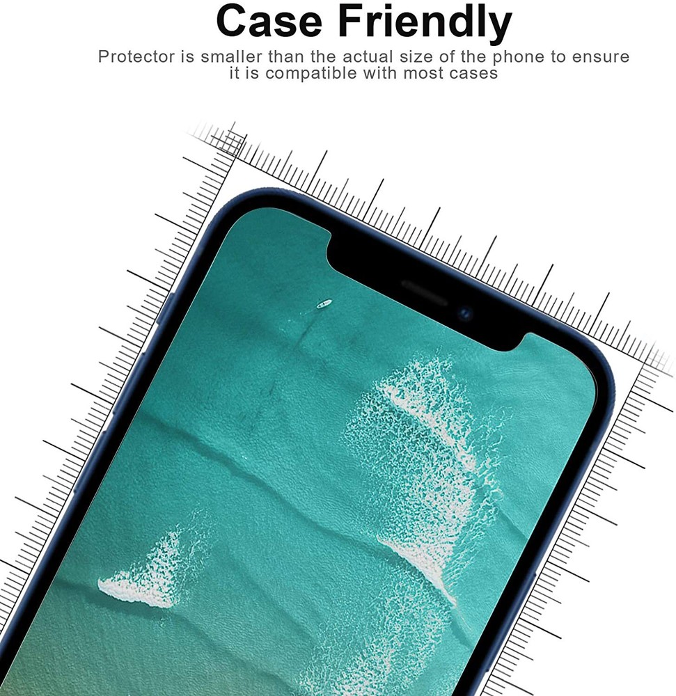Privacy Tempered Glass Screen Protector & Shockproof Clear Case Cover For iPhone