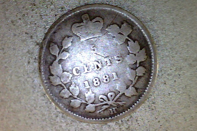 1881 CANADA - 5 CENT #V5T21