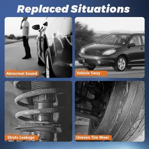 Front Complete Struts shocks Absorbers Assembly w/Coil Spring 2x Front Struts