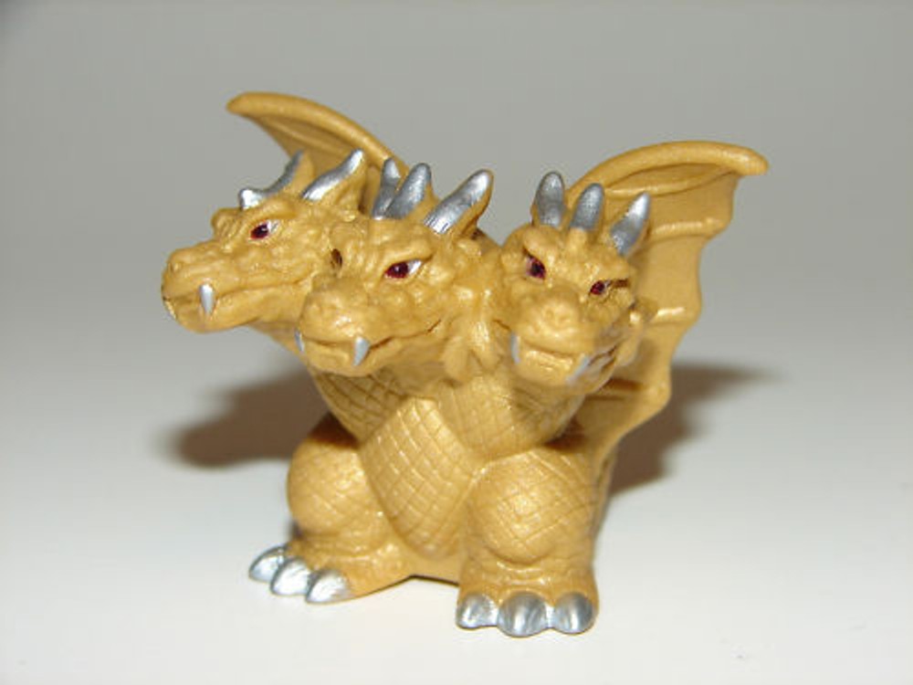 SD King Ghidrah '02 Figure from Godzilla Soukougeki Set!