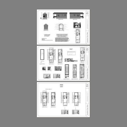 10x28 Tiny House -- 280 sq ft -- PDF Floor Plan -- Model 1