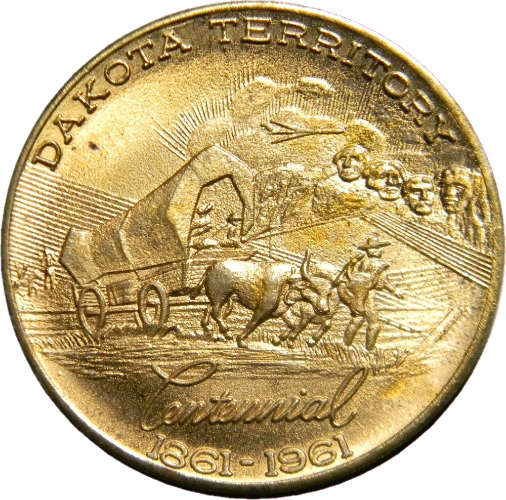 1861-1961 Dakota Territory Centennial  Medal  (01622)