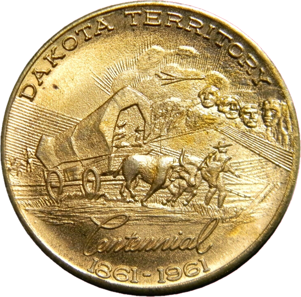 1861-1961 Dakota Territory Centennial Medal (01622)