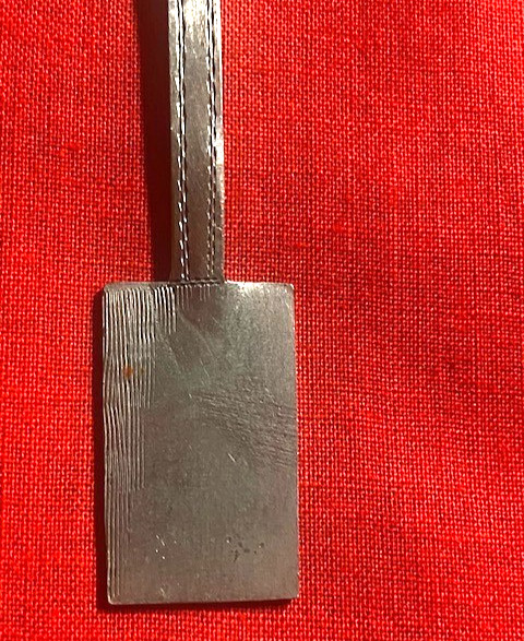 FLAT MINI SILVER SHOVEL. JOSEPH SANKEY & SONS (UK?) POSSIBLY A SAMPLE