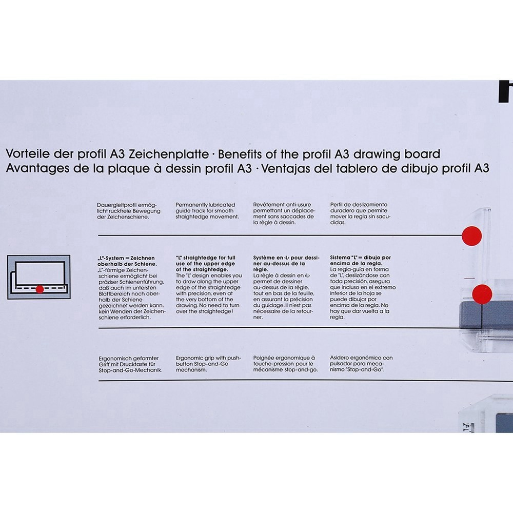 Multifunctional A3 Drawing Board Table With Adjustable Angle Rulers