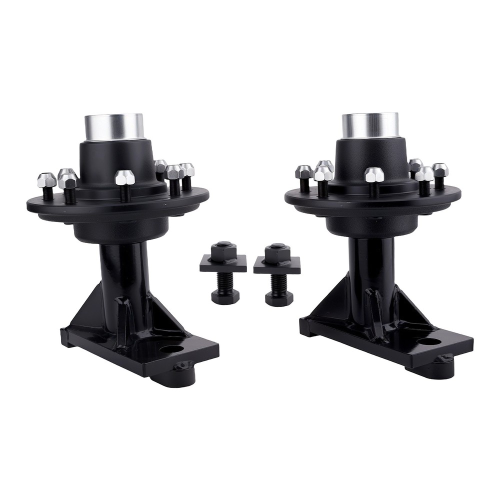 Superior Container Wheel Kit 8x6.5 Spindle Hub Assembly Bolt-On Design Pair