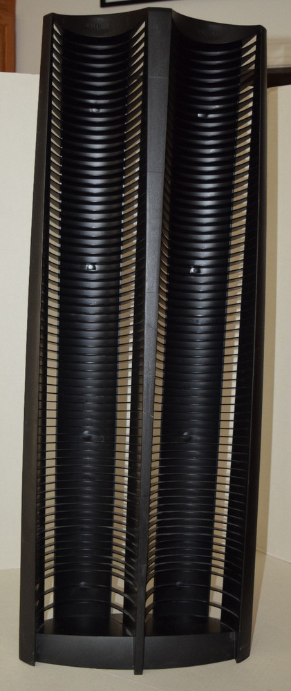 Laserline 140 CD Compact Disc Storage Dual Double Tower Rack Stand Holder