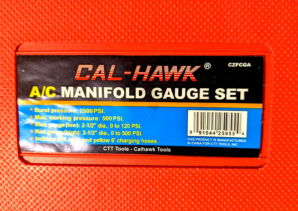 Cal Hawk Tools CZFCGA Manifold Gauge Set