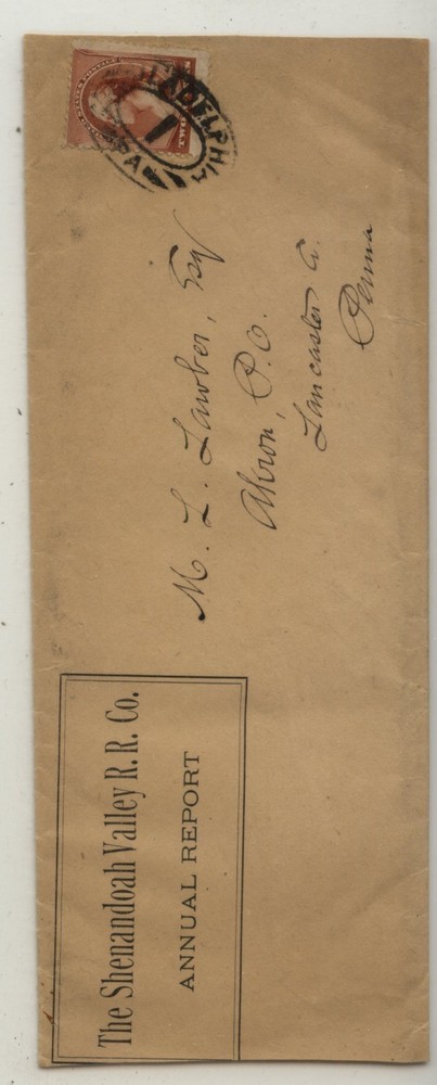 Shenandoah  Valley  RR   cover        MS10