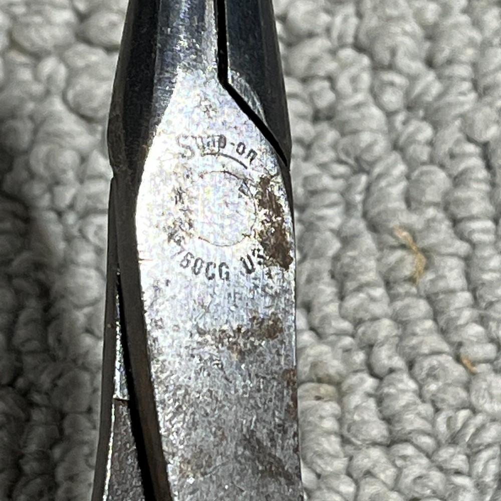 Snap On Needle Nose Pliers Red Soft Grip Handle E760CG - Modified