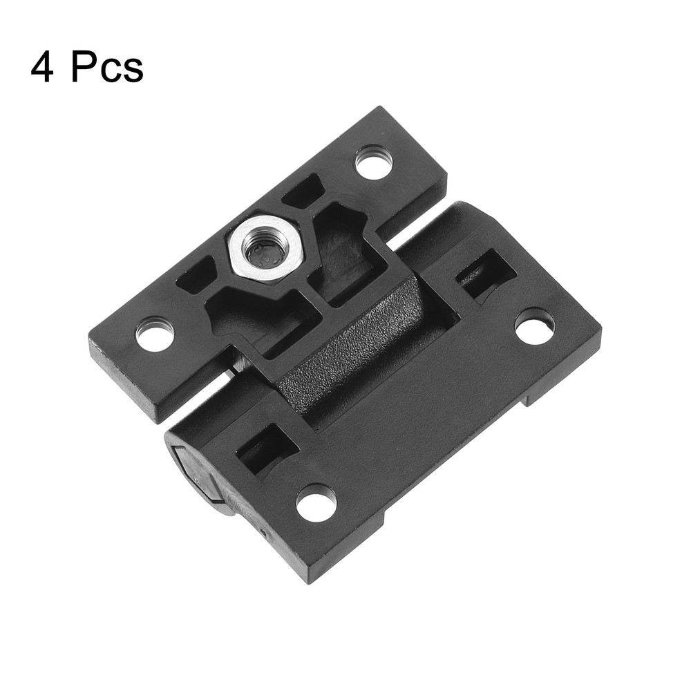 4Pcs Adjustable Torque Hinge Plastic Adjustable Position Control Hinges Black