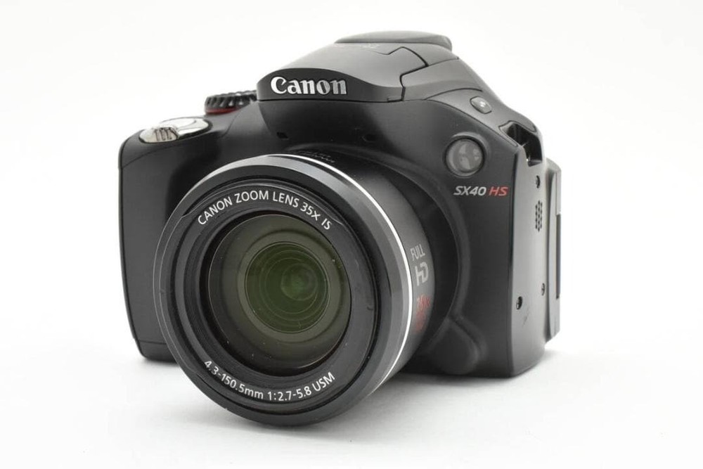 CANON PowerShot SX40 HS Digital Camera Black Tested