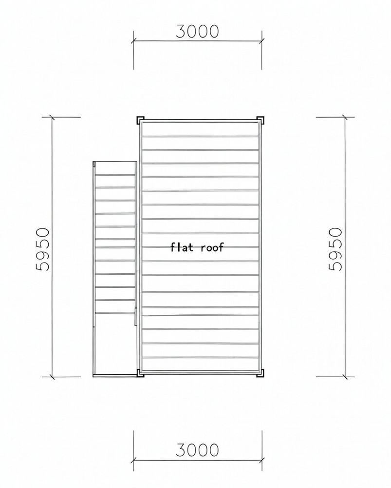 Rooftop + washroom 20FT Container Pod, Adjustable Mobile accessory building-New
