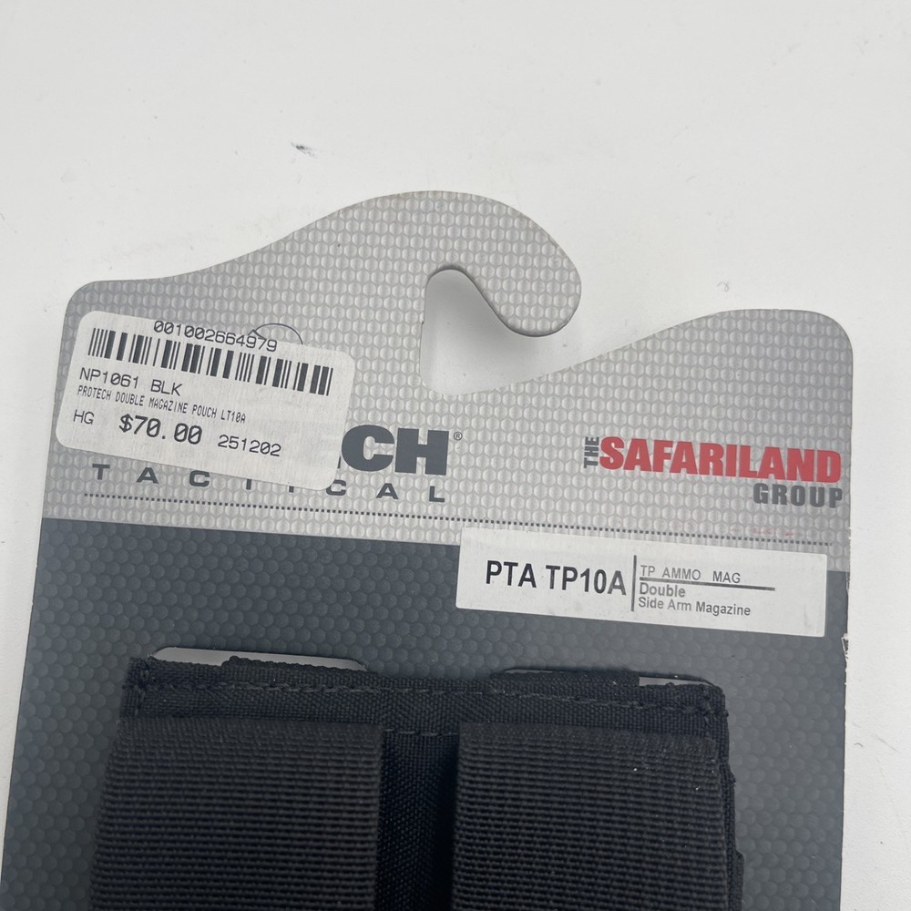 Safariland Protech TP10A Double Sidearm Ammo Mag Pouch Black Molle - NEW