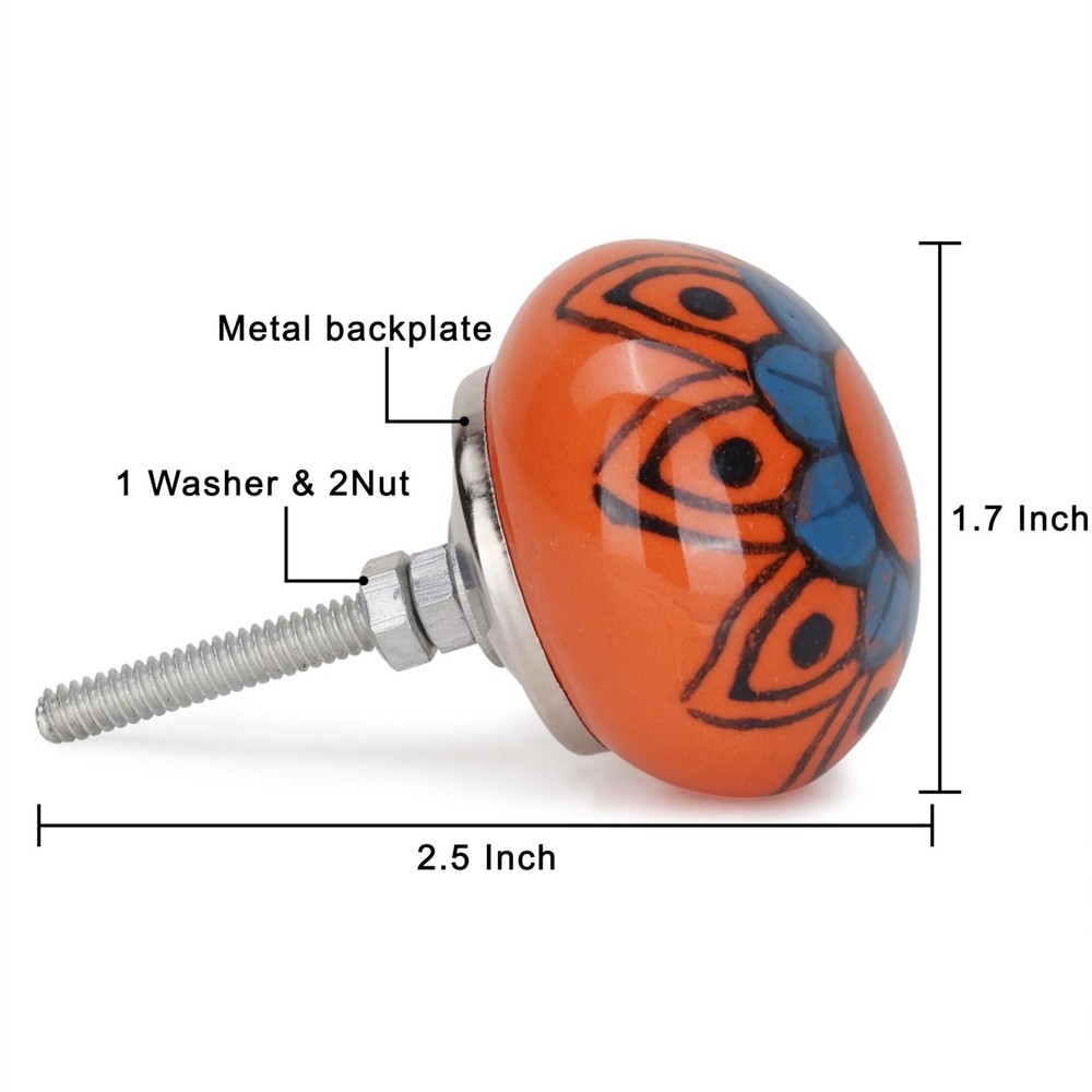 Cabinet Multicolor Assorted Ceramic Drawer Pull Handle Kitchen Cupboard Wardr...