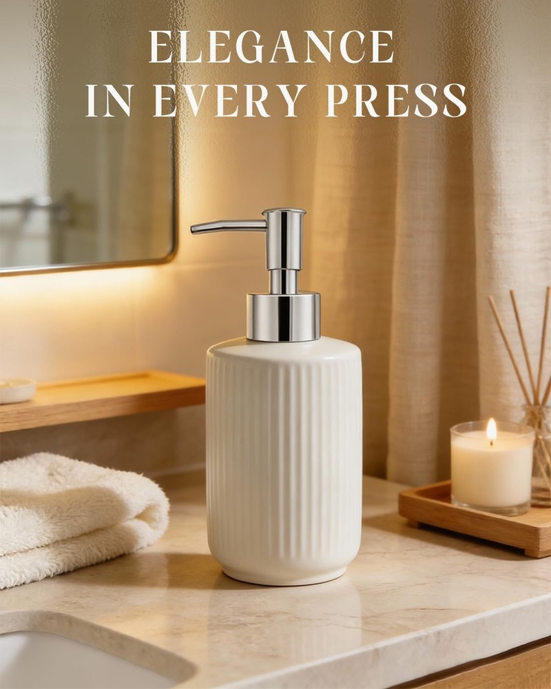 2-Pack Soap Dispenser Pumps Replacement, Universal Lotion & Pump Silver