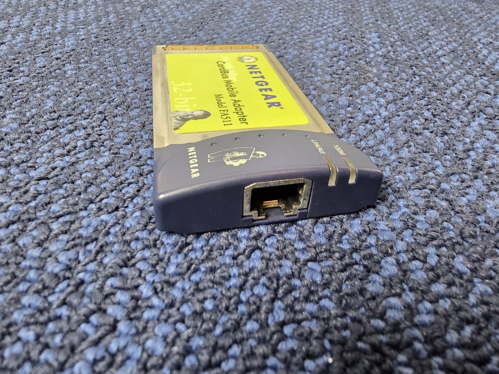 Netgear CardBus Notebook Adapter 10/100Mbps Fast Ethernet FA511 32-Bit