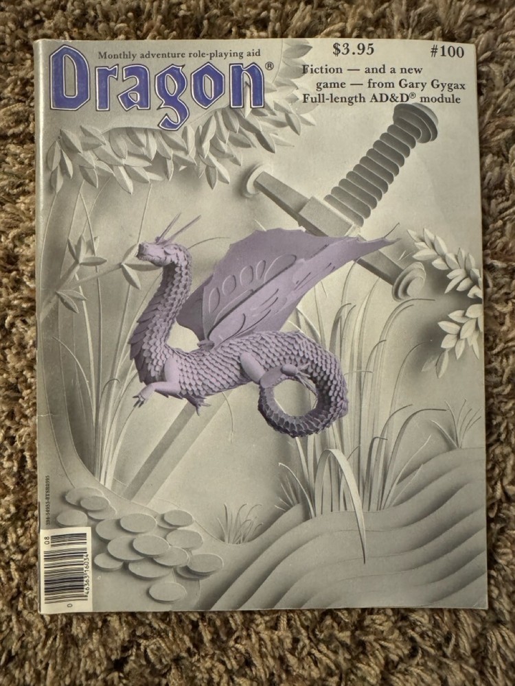 Dragon Magazine Issue 100 - August 1985 - TSR