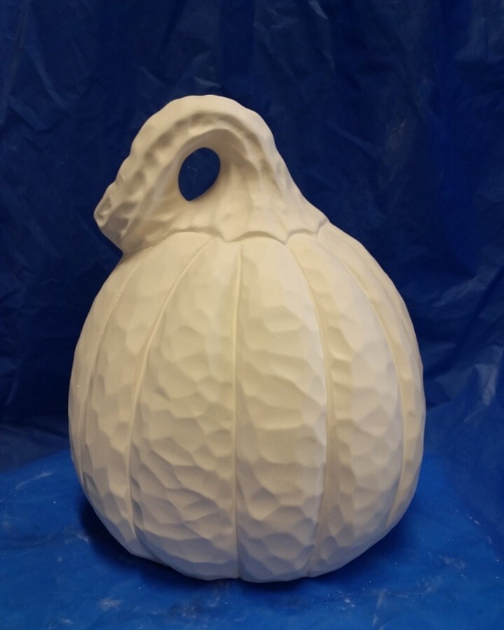 Ceramic Bisque ~~Ready to Paint~~ Whittled Pumpkin