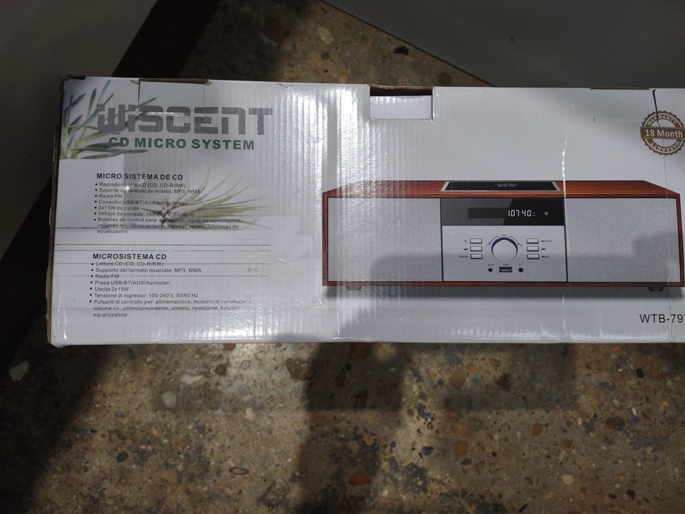 Nostalgic Bluetooth Stereo System for Home, WISCENT Vintage Micro HiFi Systems