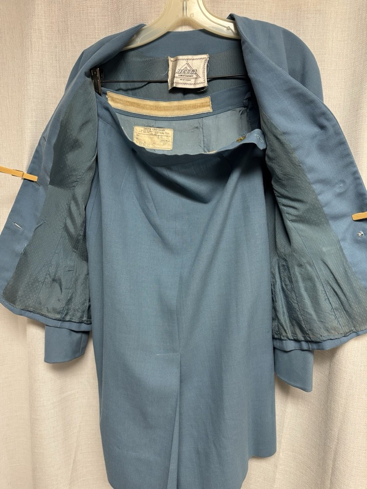 Vintage Delta Flight Attendant Uniform 1961