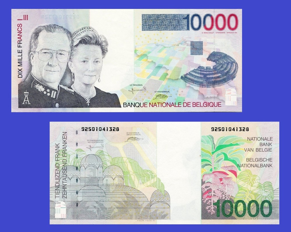 Belgium 10 000  FRANCS  1993  / Copy