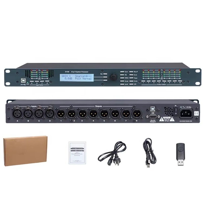 4.8SP Professional＆High-Quality DSP Audio Processor Speaker Management System