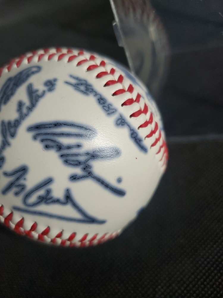 Team Autographed Randy Johnson Baseball Detailed Pics Boxed Auto Signed **