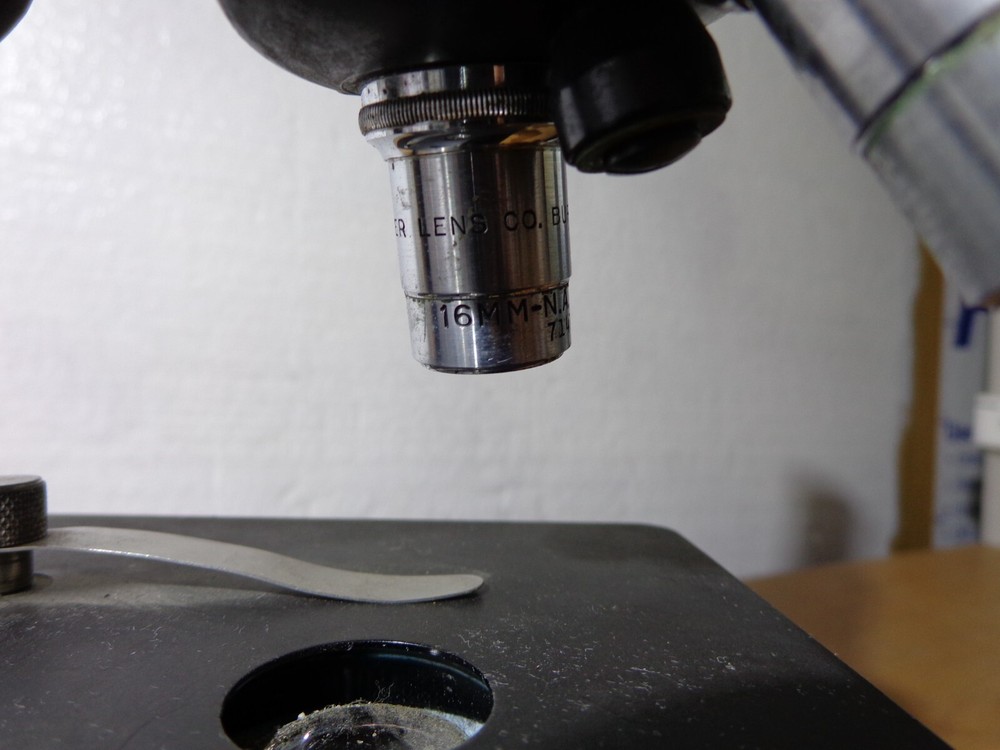 American Optical B-35-58 Monocular Laboratory Microscope AO Spencer Black #9