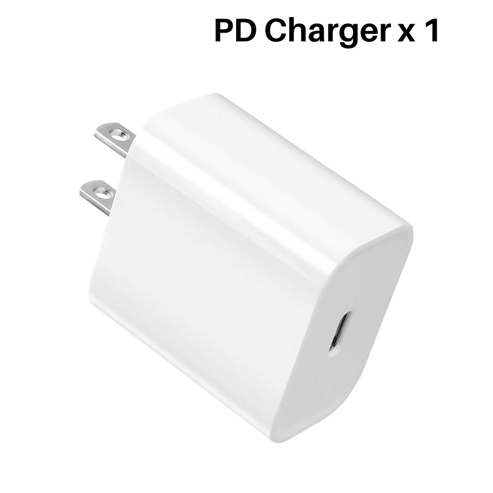 For iPhone iPad Android USB-C Fast Charger Block 20W PD Power Adapter Cube Plug